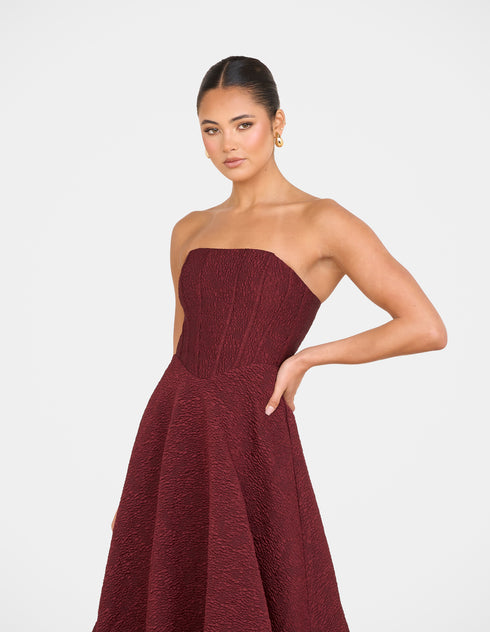 Ita Strapless Midi Dress